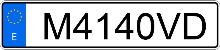 Numer rejestracyjny M4140VD posiada HYUNDAI COUPE