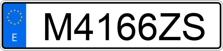 Il numero di registrazione M4166ZS ha VOLKSWAGEN PASSAT