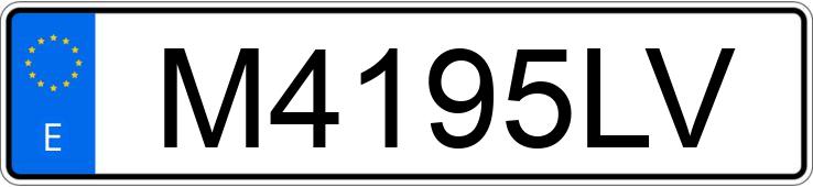 Numer rejestracyjny M4195LV posiada RENAULT 5