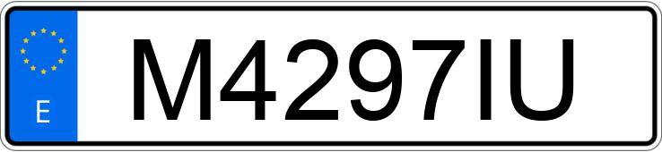 Numer rejestracyjny M4297IU posiada RENAULT 5