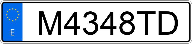 Numer rejestracyjny M4348TD posiada TOYOTA 4RUNNER