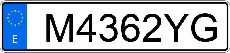 Numer rejestracyjny M4362YG posiada VOLKSWAGEN TRANSPORTER