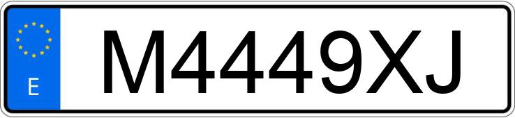 Numer rejestracyjny M4449XJ posiada VOLKSWAGEN GOLF