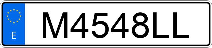 Numer rejestracyjny M4548LL posiada BMW SERIE 3