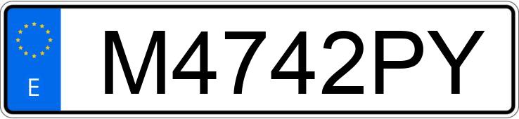 Numer rejestracyjny M4742PY posiada OPEL ASTRA