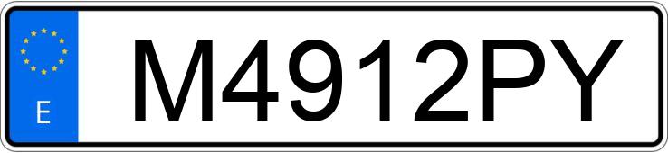 Numer rejestracyjny M4912PY posiada BMW SERIE 3