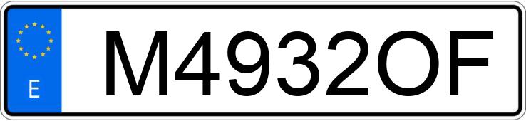 Numer rejestracyjny M4932OF posiada BMW SERIE 3