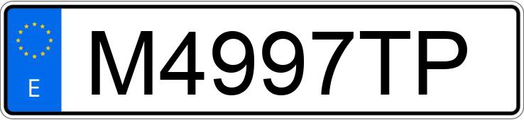 Numer rejestracyjny M4997TP posiada PEUGEOT 205