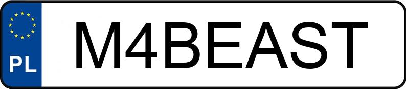 Numer rejestracyjny M4BEAST posiada AUDI S5 Numer rejestracyjny M4BEAST posiada AUDI S5