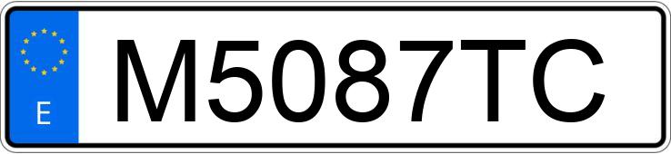 Numer rejestracyjny M5087TC posiada VOLVO 850 2.5 SW
