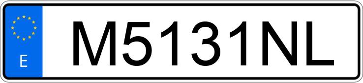 Numer rejestracyjny M5131NL posiada AUDI 100