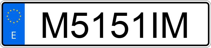Numer rejestracyjny M5151IM posiada RENAULT 5