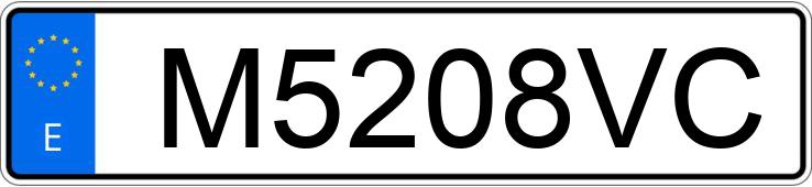 Numer rejestracyjny M5208VC posiada BMW SERIE 3