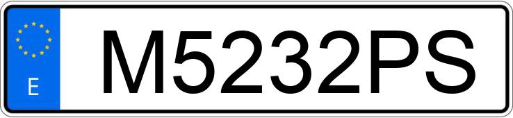 Numer rejestracyjny M5232PS posiada FORD ESCORT