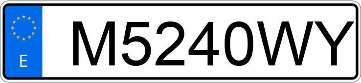 Numer rejestracyjny M5240WY posiada PEUGEOT 306 Numer rejestracyjny M5240WY posiada PEUGEOT 306