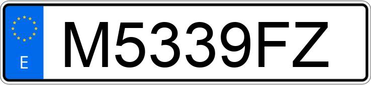 Numer rejestracyjny M5339FZ posiada CHEVROLET-GM CAMARO 2.8 V6