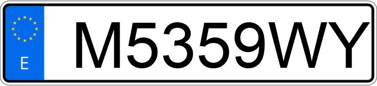 Numer rejestracyjny M5359WY posiada RENAULT MEGANE