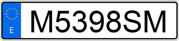 Numer rejestracyjny M5398SM posiada FORD ESCORT