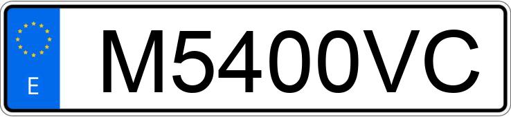 Numer rejestracyjny M5400VC posiada NISSAN TERRANO II