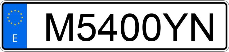 Numer rejestracyjny M5400YN posiada OPEL ASTRA