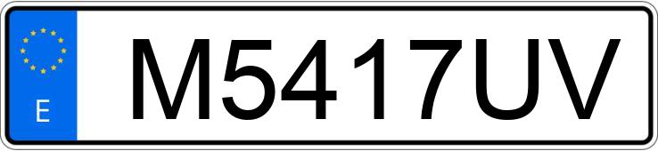 Numer rejestracyjny M5417UV posiada HYUNDAI COUPE