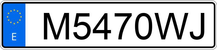 Numer rejestracyjny M5470WJ posiada MERCEDES SLK (170-171)