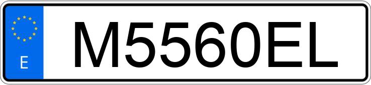 Numer rejestracyjny M5560EL posiada MERCEDES 300 (116)