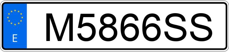 Numer rejestracyjny M5866SS posiada JAGUAR DAIMLER