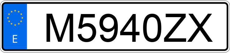 Numer rejestracyjny M5940ZX posiada CITROEN XSARA