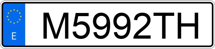 Numer rejestracyjny M5992TH posiada MERCEDES 190 (201)