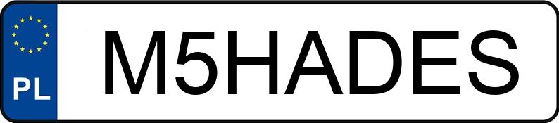 Numer rejestracyjny M5HADES posiada VECOTRAS GHIBLI GT HYBRID Numer rejestracyjny M5HADES posiada VECOTRAS GHIBLI GT HYBRID