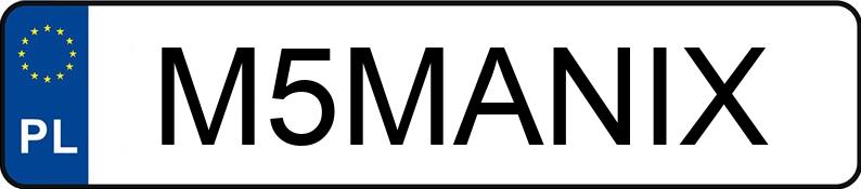 Numer rejestracyjny M5MANIX posiada BMW 320i Touring MR`22 E6d/e G21 M Sport Steptronic