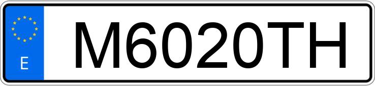Numer rejestracyjny M6020TH posiada HONDA LEGEND