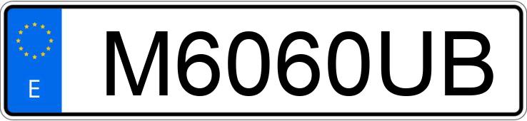 Numer rejestracyjny M6060UB posiada BMW Z3