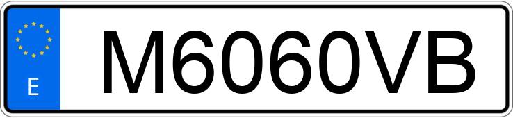 Numer rejestracyjny M6060VB posiada JAGUAR XJ SERIES