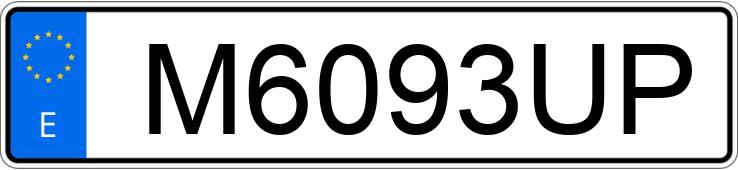 Numer rejestracyjny M6093UP posiada MITSUBISHI DELICA