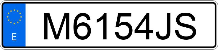 Numer rejestracyjny M6154JS posiada MERCEDES 190 (201)
