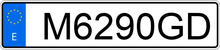 Numer rejestracyjny M6290GD posiada RENAULT 9