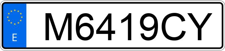 Numer rejestracyjny M6419CY posiada RENAULT 7