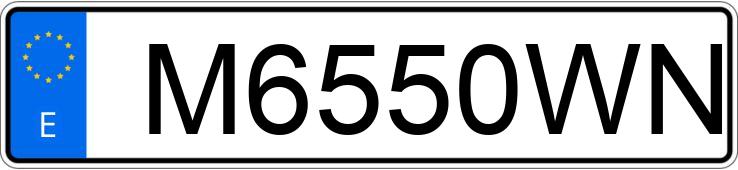 Numer rejestracyjny M6550WN posiada PEUGEOT 406