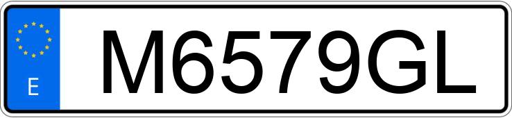Numer rejestracyjny M6579GL posiada FERRARI 308