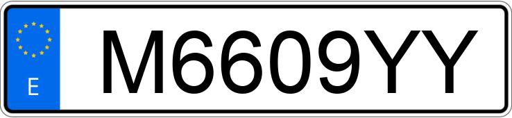 Numer rejestracyjny M6609YY posiada BMW SERIE 3