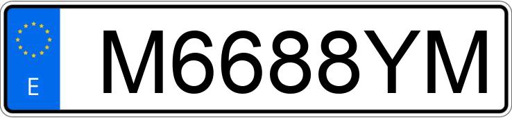 Numer rejestracyjny M6688YM posiada NISSAN 200 SX