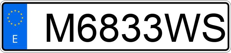 Numer rejestracyjny M6833WS posiada CITROEN SAXO