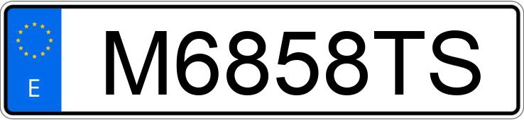 Numer rejestracyjny M6858TS posiada CITROEN ZX