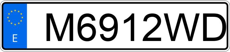 Numer rejestracyjny M6912WD posiada HONDA CIVIC Numer rejestracyjny M6912WD posiada HONDA CIVIC