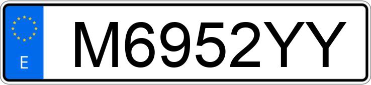 Numer rejestracyjny M6952YY posiada CITROEN XANTIA
