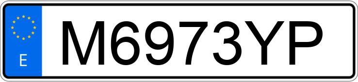 Numer rejestracyjny M6973YP posiada TOYOTA CELICA