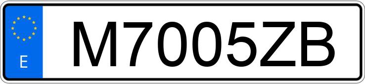 Numer rejestracyjny M7005ZB posiada SEAT IBIZA