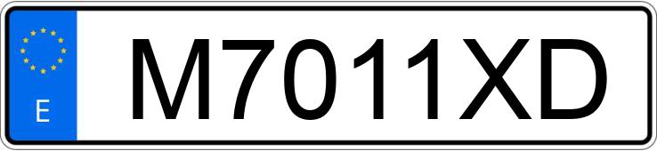 Numer rejestracyjny M7011XD posiada VOLKSWAGEN PASSAT